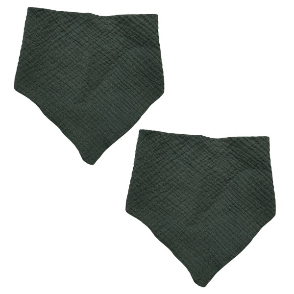 Musslin Haklappar för Bebisar, Mjuka Triangulära Baby Bandana Dregelhaklappar för Pojkar och Flickor, Enfärgade Haklappar för Dreglande och Tandsprickning Style 2