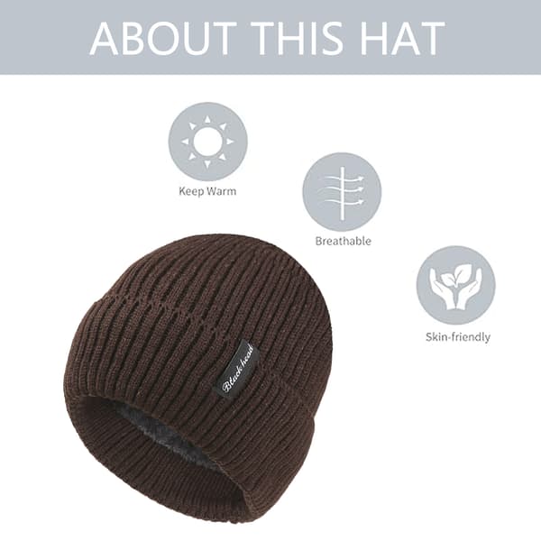 Beanies Kvinder, Vinterhatte til Kvinder Mænd Fleeceforet Varm til Koldt Vejr, Beanie til Kvinder Mode Skull Cap