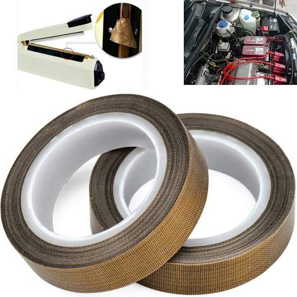 2 rullar PTFE-tejp, Teflontejp, högtemperaturtejp, -100℃