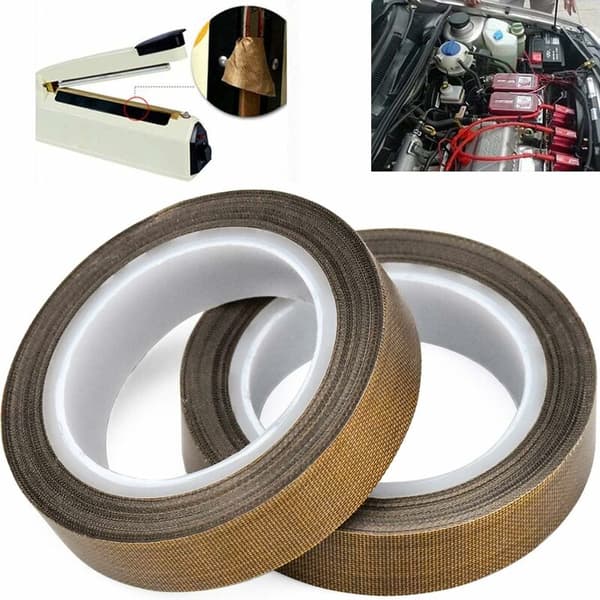 2 ruller PTFE-kanaltape, teflontape, højtemperaturtape, -100℃