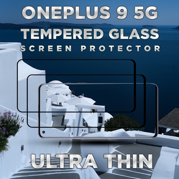 2 Pack OnePlus 9 5G - Härdat glas 9H - Super kvalitet 3D Skärmskydd