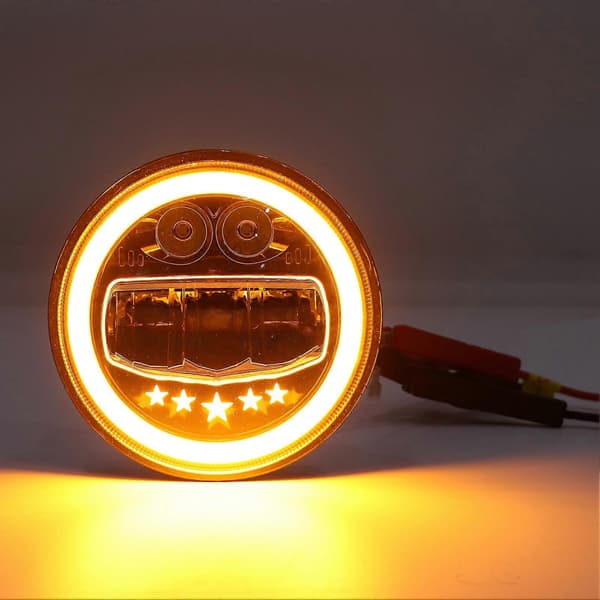 7in Rund Motorcykel LED Forlygte 6000K 12V Universal Forlygte Hvidt Lys til Motorcykler Biler