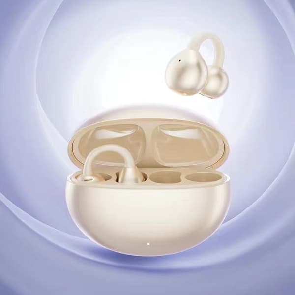 Hudfargede \"Open-Ear\" Trådløse Bluetooth-ørepropper med Ørekroker, Bluetooth 5.4