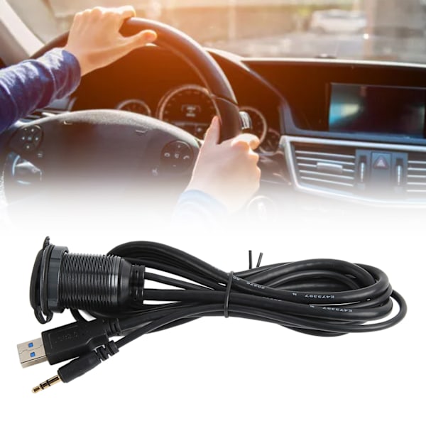 USB Dash Monteringsadapter För Fordonspanel Vattentät Funktion Snabb Överföring Med LED-indikator Och Full Profil Installationsfäste Multi Användning