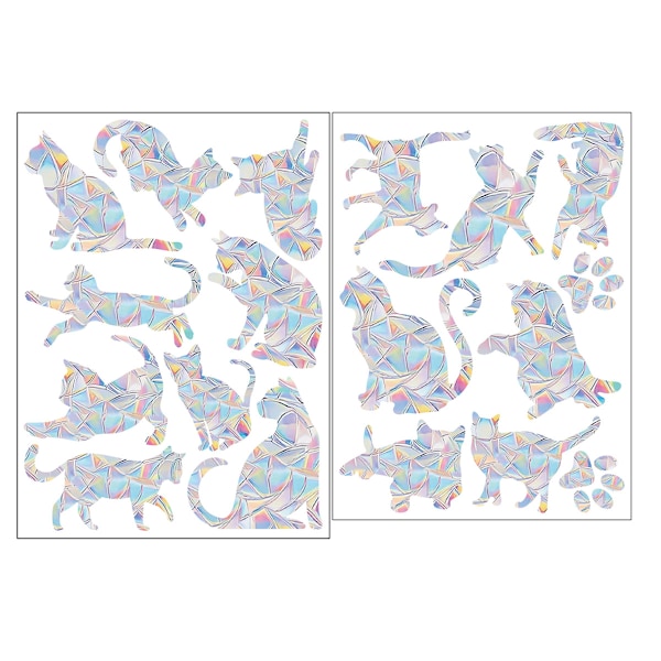 Bländande solfångare fönsterdekaler prismatiska vardagsrum heminredning glasdekaler statiska fönsterdekaler Style 2