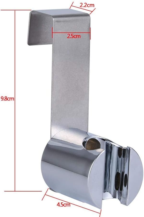 Toilet håndbruserholder i rustfrit stål og ABS, håndholdt bidet