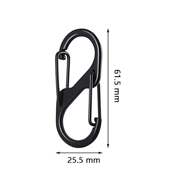 Karbinhake, S-formade krokar, lätt aluminiumlegering