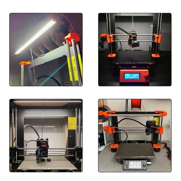 LED-lysbjælke til Prusa MK4 Dobbelt LED-lysstribe 24V Ultra Bright Kit til Prusa MK4 3D-printertilbehør
