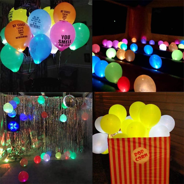 LED Runda Ballonglampor Papperslyktor Ljus Vattentät