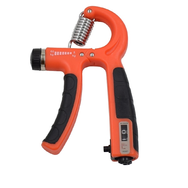 Handgreppstränare Handled Underarm Grepp Träningsredskap Digital Display Justerbar Portabel Handgreppare för Nybörjare till Proffs Träning - Svart Orange