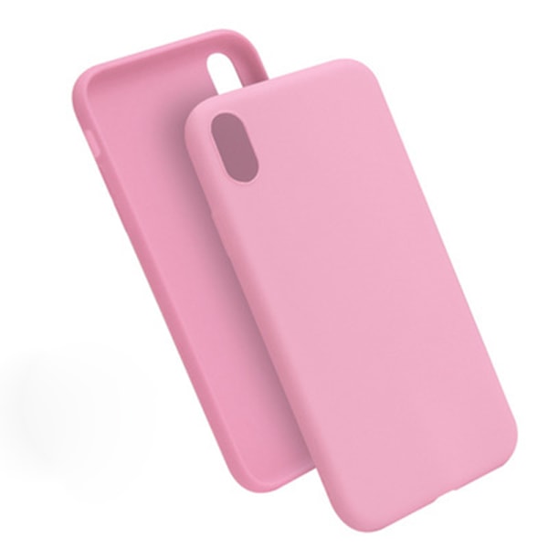 iPhone XR - Silikonskal i Matt-design Ljusrosa