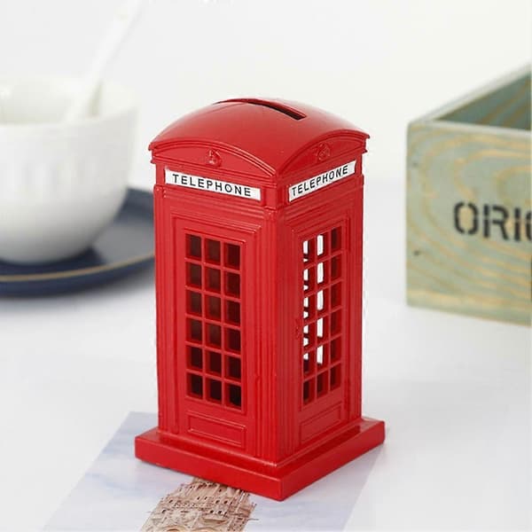 Telefonboks sparegris sparegris souvenir stor gave til børn boligindretning 13cm