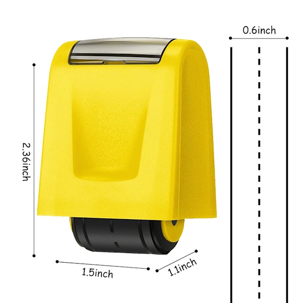 1 st Dashed Handskriftslinjer Stämpel Självfärgande Linjeövning Rullstämplar för Lärare Barn Lärande Stämplar Mening Strips Handskriftsövning Yellow