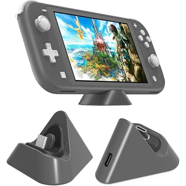 Bärbar Laddningsdocka för Nintendo Switch Lite och Nintendo Switch
