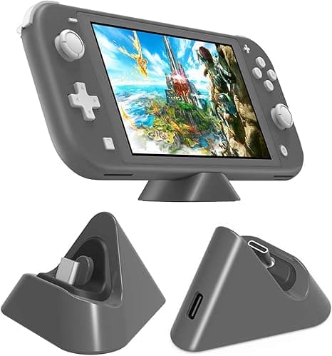 Bærbar opladningsdock til Nintendo Switch Lite og Nintendo Switch