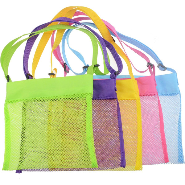 Beach Toy Mesh Bag Barn Shell Bags Samla väskor för att hålla