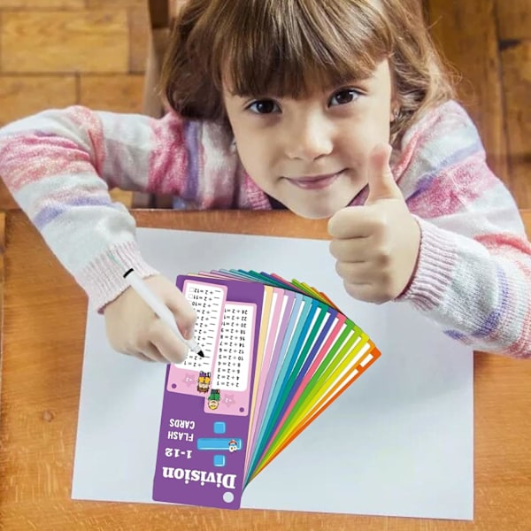 Radera Math Flash Cards | Multi Math Inlärningsverktyg för Barn & Småbarn Division B