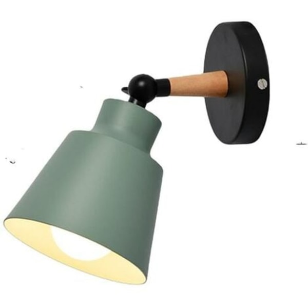 Vägglampa för vardagsrum och entré, E27 metall, grön