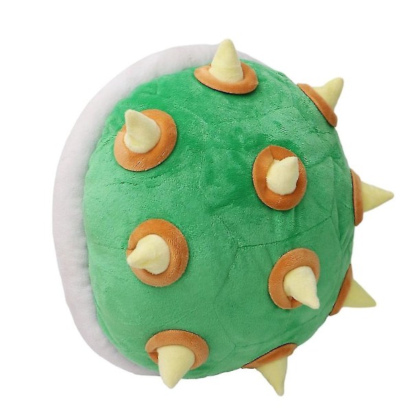 Molya Grön Bowser Koopa Troopa Ryggsäck Sköldpaddsskal Gul Spikad Mjuk Fylld Cartoon Söt Turtle Dräkt Ryggsäck Tortoise Shell Väska Leksaker 12\" Typ