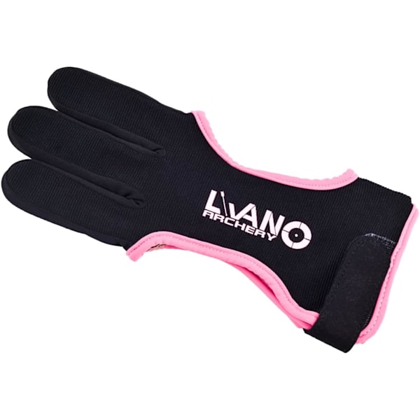 3-Fingers Skyttehandskar, Skyttefingerbågar, Handskar för Skytte, Fingerbågar, Tillbehör för Recurve Compound Båge Svart Rosa M Black pink M