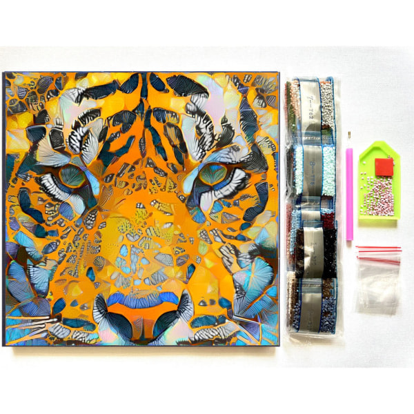 SQBB Gör-det-själv diamond painting för vuxna Tiger 5D Full Drill Kristall Rhinestone Arts Animal Craft Picture Set