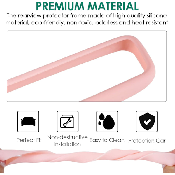 Silikon Tandborsthållare - 2-pack Självhäftande Väggkrokar för Badrum (Svart) Pink Upgrade Accessories