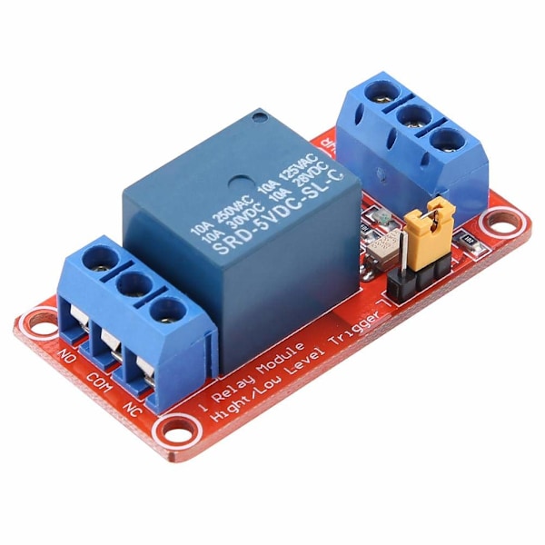 1-kanavainen relemoduuli optoeristinkytkennällä, matalan tason laukaisulaajennuslevy Arduino 5V:lle