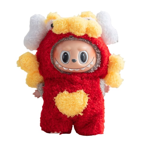 Söt Klänning Outfit Endast Kläder 17cm Hänge Ritning Godis Kjol Hårnål Labubu Nyckelring Babykläder Jul Unisex TVÄTTAD 14