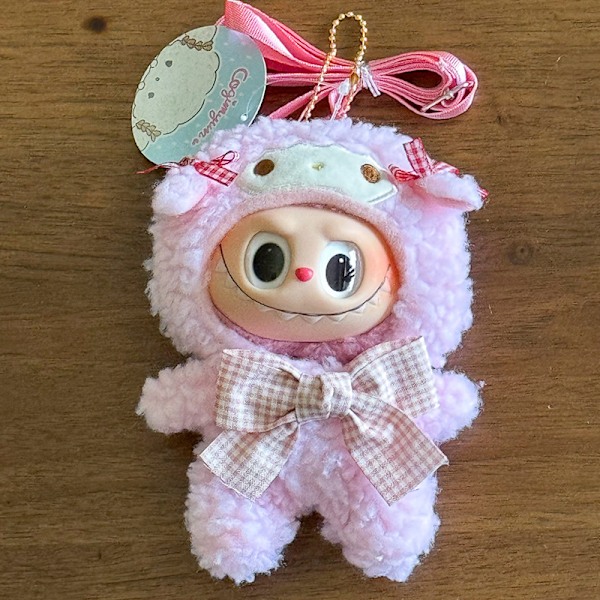 /NC/Tecknade Labubu Kläder Kreativa Hello KT Melody Labubu Dockor Outfit Monster Cosplay Baby Leksaker Charm Labubu Tillbehör 6