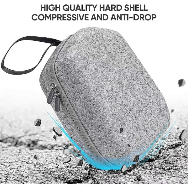 Hardt etui kompatibelt med Meta/oculus Quest 2 Basic /elite-versjon, stort deksel Stora