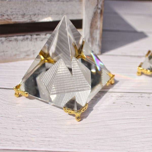 Crystal Pyramid Prisma, Feng Shui Crafts Meditationskristall SQBB
