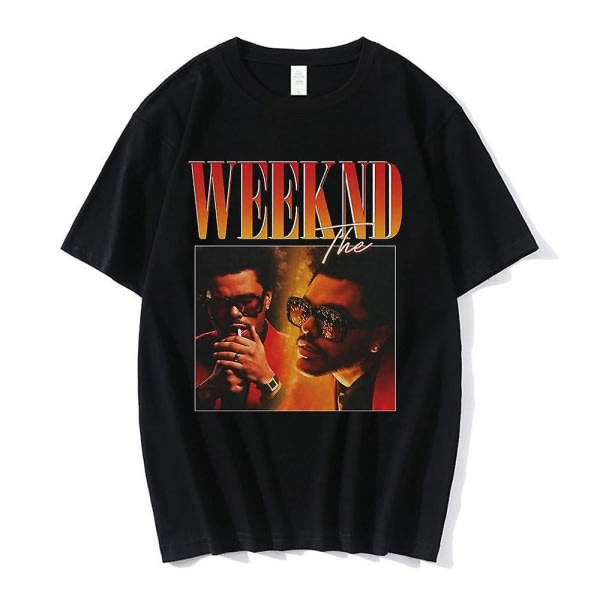 SQBB The Weeknd 2.0 90-talet vintagegrafiskt print dam T-shirt Sommar Casual Kortärmad tröja Harajuku Toppar Kvinnlig T-shirt Söt tecknad film Rosa XL