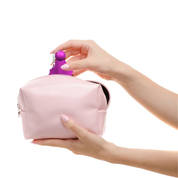 Nippelstimulerande Slickande Vibrator Bröst ROSA - i lager pink