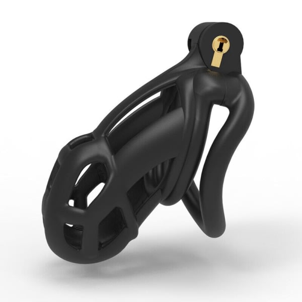3D Manlig Cobra harts Chastity Cage Lock Device -kit med 4 L SQBB
