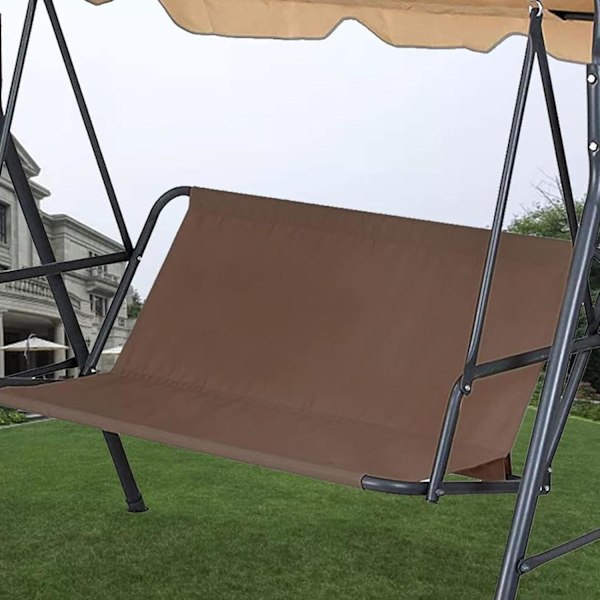 Uteplats Swing, Swing Seat Replacement | Hängmatta Swing, Byte av gungstolsöverdrag, vattentätt gungkuddfodral för gungor för utomhusveranda Kaffe 138x50x50 cm