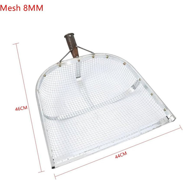 Stålspad för läckande jord med filterduk, 8MM nät för jordbruksbruk Bright Silver Mesh 8MM