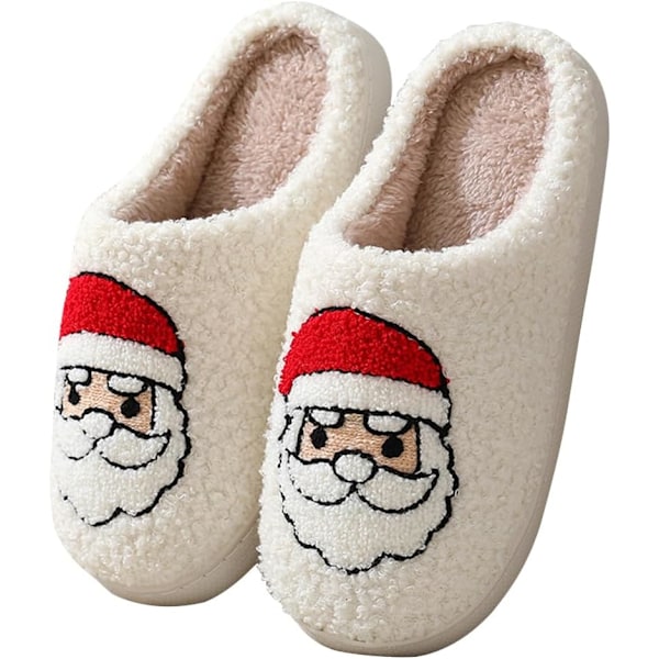 Plushälg Jultofflor, Bekväma Sängskor Red Santa C 40/41 EU