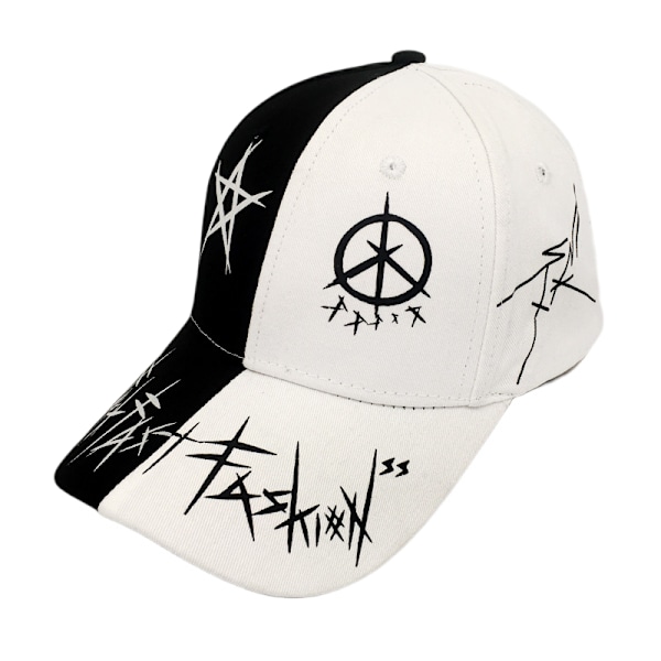 Unisex Graffiti Baseball-lippis, K-pop Pojat Ulkoilma Solki Lippi, A A