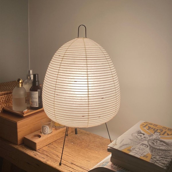 Japansk rispapperslykta LED bordslampa Vardagsrum Sovrum Sängbordsstudie Hotell Hemvistelse Stativ Golvlampa, EU-kontakt