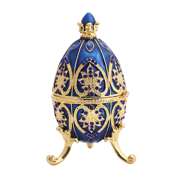 Emaljert Fabergé egg hengslet smykkeskrin