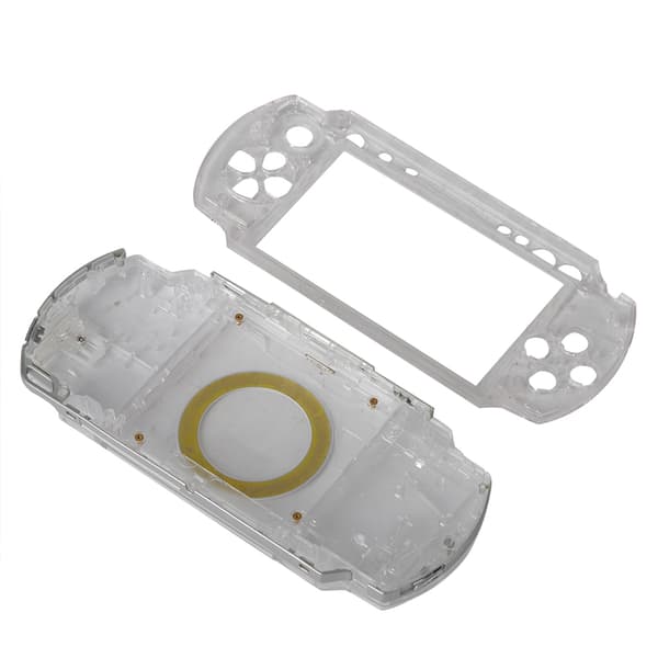 Fodralomslag Erstatning Full Shell Housing Sett med Knapper Kit For PSP 1000 (Transparent)_max