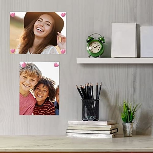 100 stk Rosa Hjerteformede Push Pins, Dekorative Push Pins, Plast Push Pins til Korktavle, Søde Stål Thumbtacks til Væggen