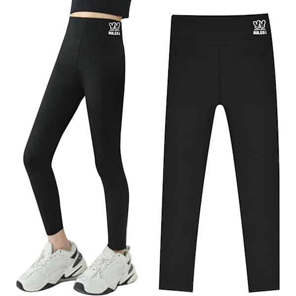Børne Lange Leggings, Sportsbukser til Piger, Ankel Lange Størrelser 7-14 150CM-1 strips 150CM-1 strips