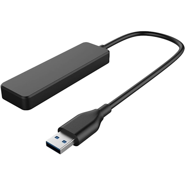 USB C -keskitin, 4-porttinen USB 3.0 -keskitin iPad Prolle, Windowsille ja Type C -laitteille (1 kpl, musta)