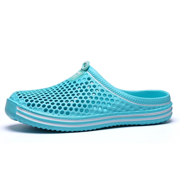 2024 Naisten Kengät Ranta Tohvelit Unisex Ontto Casual Par Ranta Sandaalit Flip Flops Kengät Ei-Liukuvat Miesten Slip-On Täydellinen. taivaansininen 38