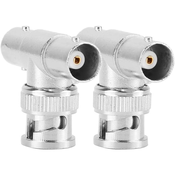 BNC Adapter, BNC Splitter Hurtig transmission koaksial stik med 2 til videosignalallokering