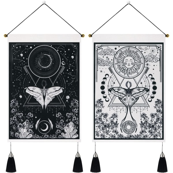 CQBB Förpackning med 2 Tapestry Sun and Moon Tapestry Moth Tapestry Black