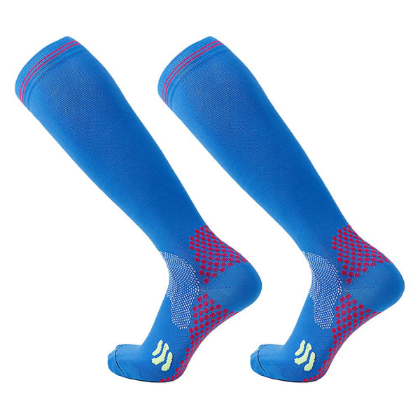 Professionella atletiska strumpor för män i kompressionsstil, lämpliga för baseballböna Vit L /xl
