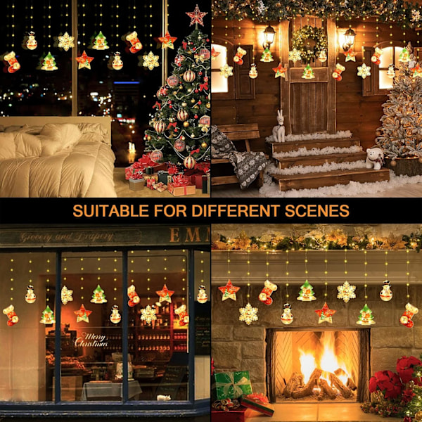 3m x 0,65m Julgardiner med Lys, USB LED-Lysstreng til Hjemindretning 3 m/3d 3 m/3d Parent