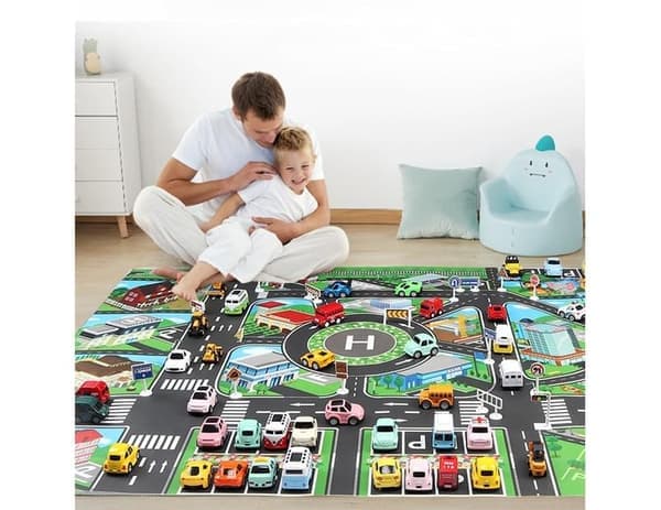 QD  \"Lekmatto lapsille Autotie Lekmatto Oppimislahjat_max